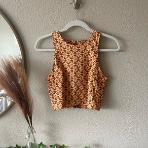 Altard state zip up crop top!